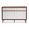 Baxton Studio Harlow Mid-century Modern White and Walnut Wood 6-drawer Dresser 121-6781 - alternate 1